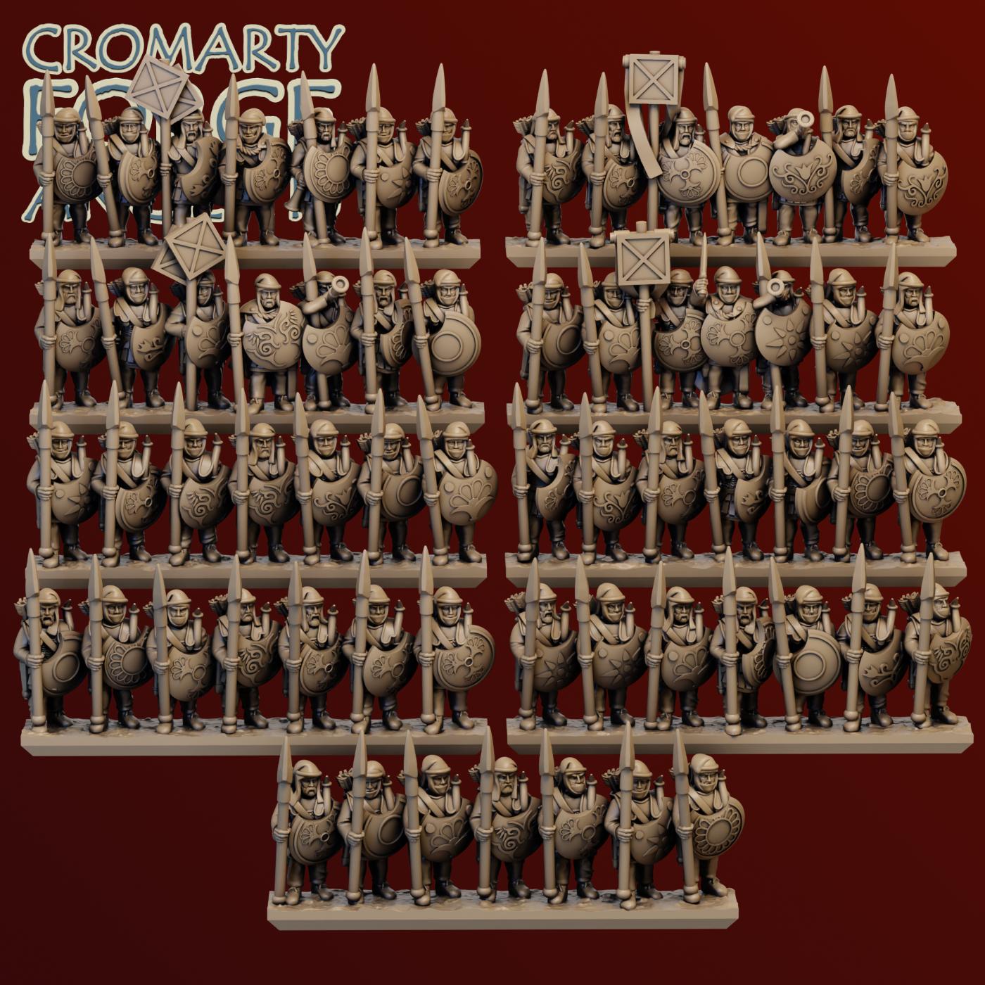 10mm Achaemenid Persians : Immortals - Crescent Shields - Image 3