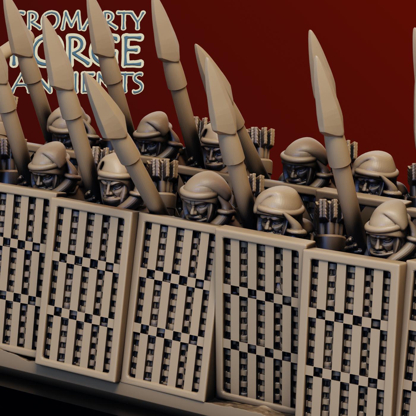 10mm Achaemenid Persians : Sparabara