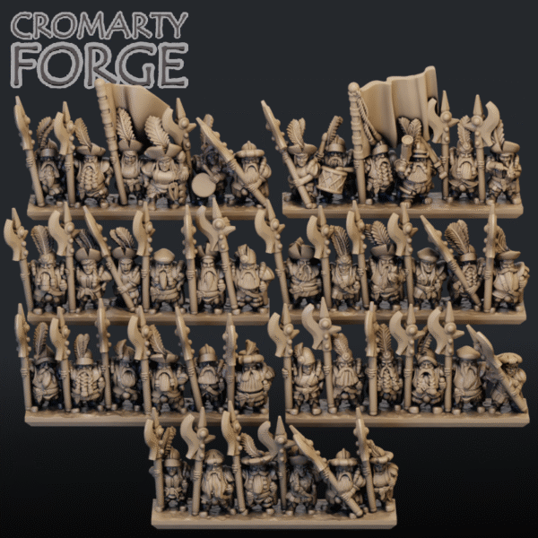 10mm City Dwarf: Halberdiers - Image 2