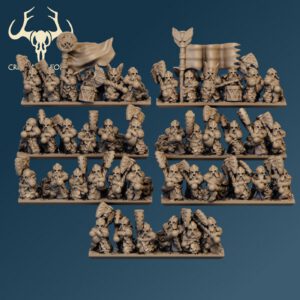 10mm Dwarfs: Big Axe Warriors