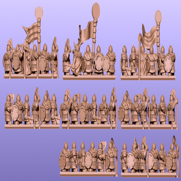 10mm Dwarfs: Round Shield Warriors - Image 4