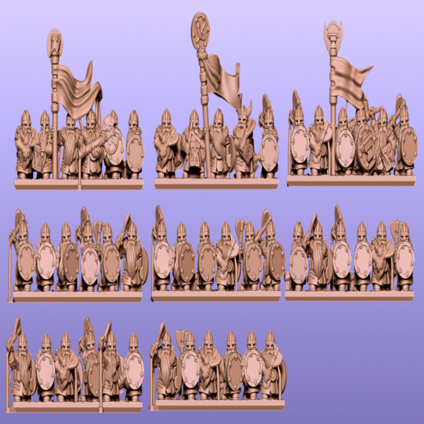 10mm Dwarfs: Round Shield Warriors - Image 3
