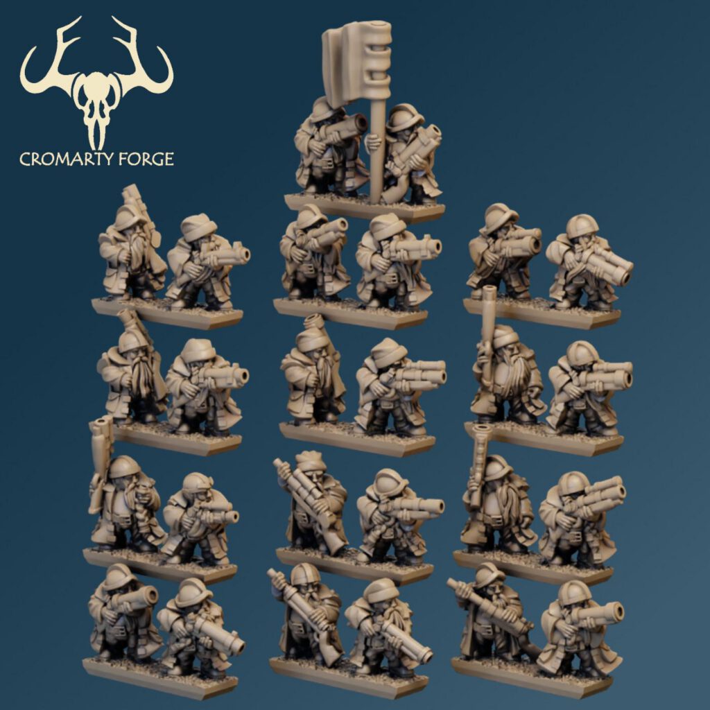 10mm Dwarfs: Gunners