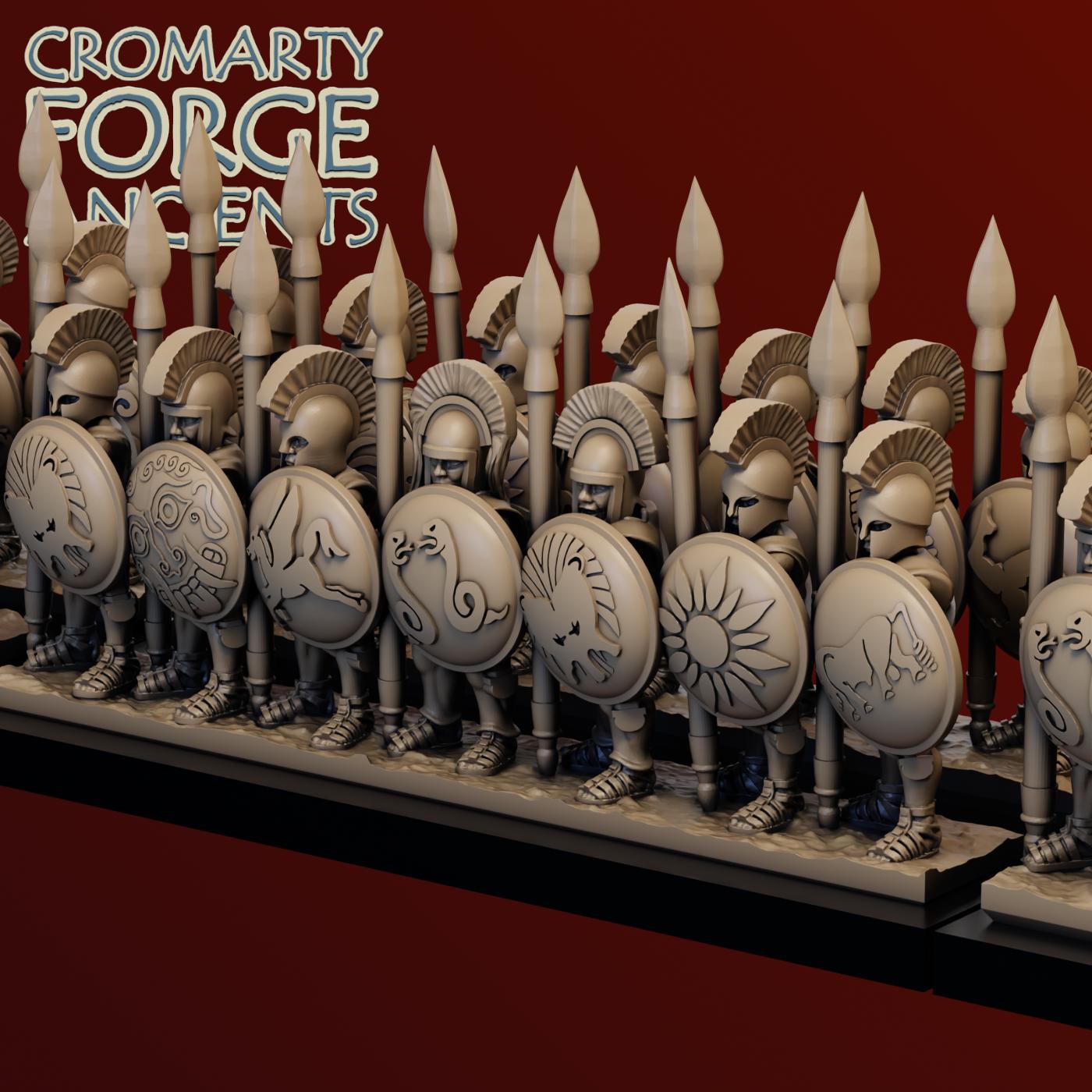 10mm Earlier Greek - Light Hoplites