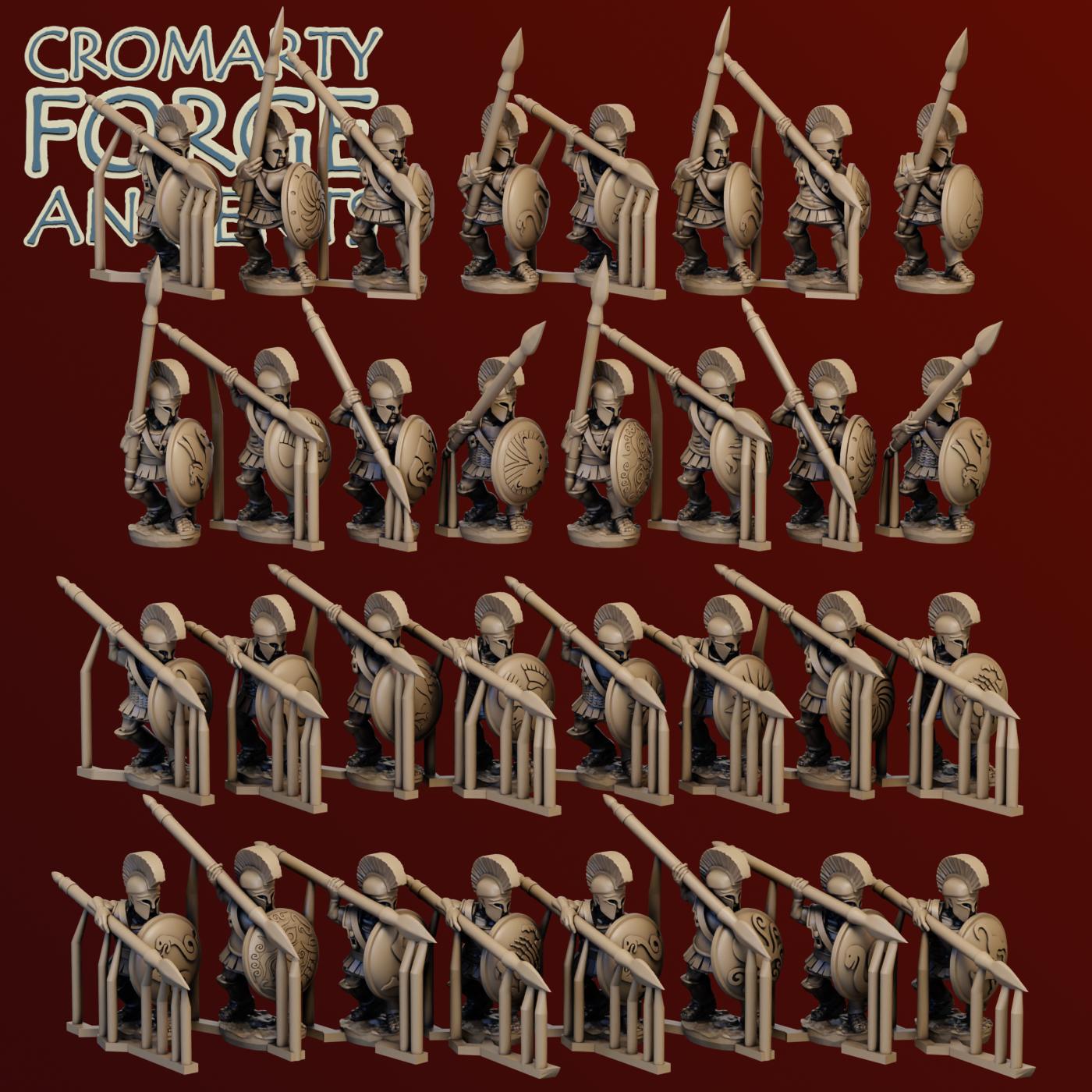 10mm Later Greek - Hoplites Attacking - Image 4