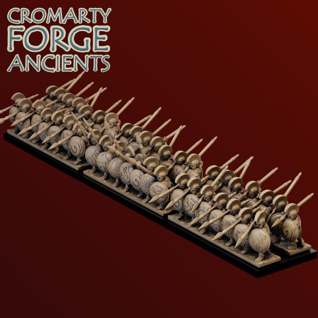 10mm Later Greek - Hoplites Attacking