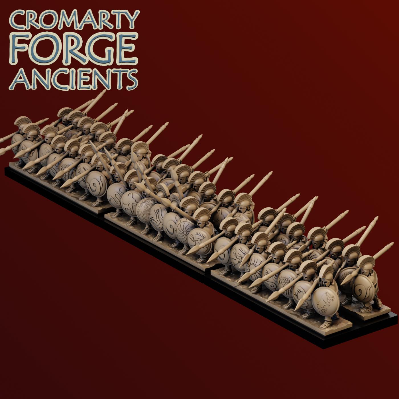 10mm Later Greek - Hoplites Attacking