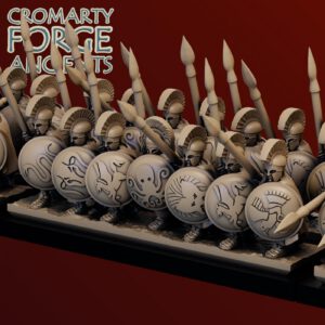 10mm Later Greek - Light Hoplites Attacking