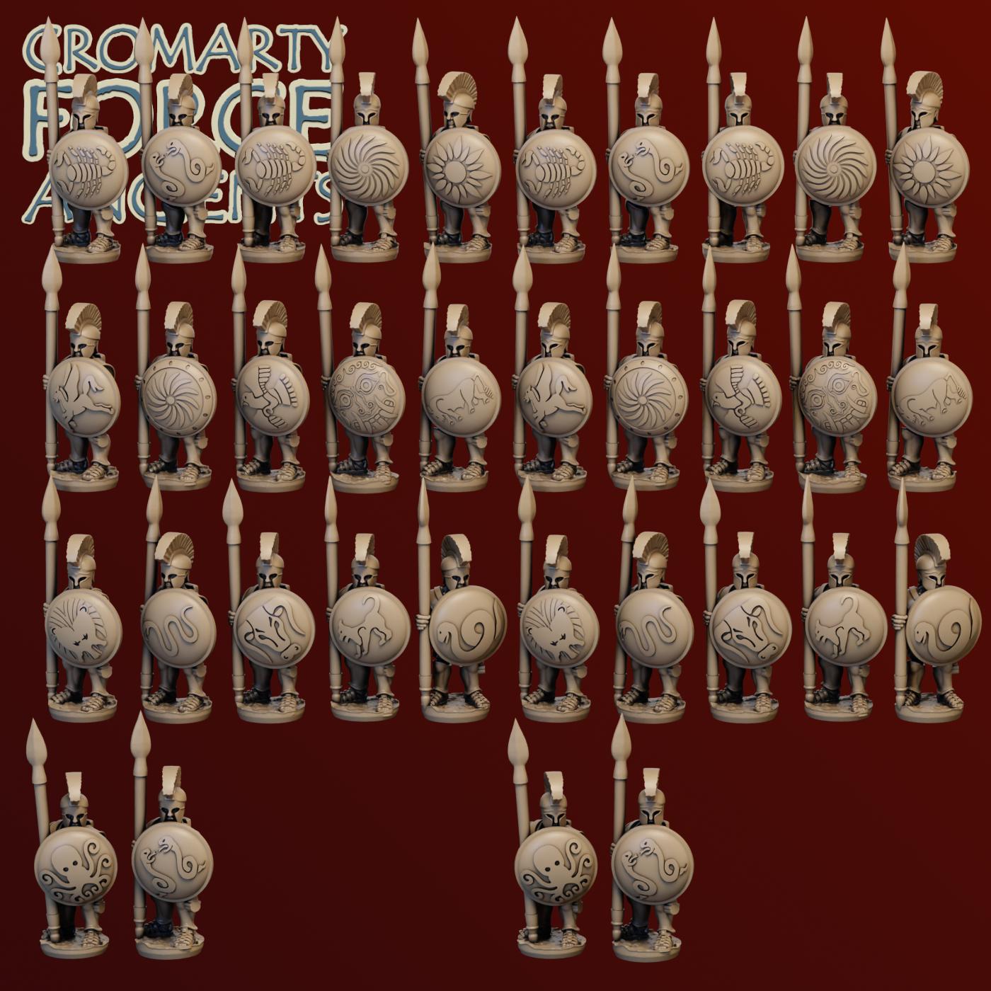 10mm Later Greek - Light Hoplites - Image 2