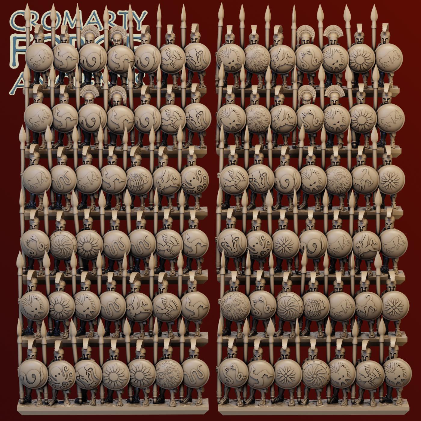 10mm Later Greek - Light Hoplites - Image 3