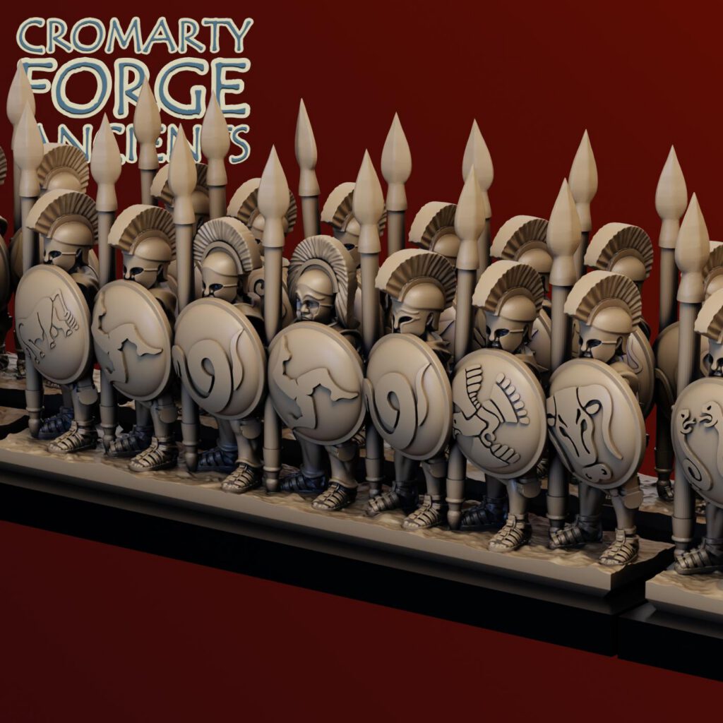 10mm Later Greek - Light Hoplites