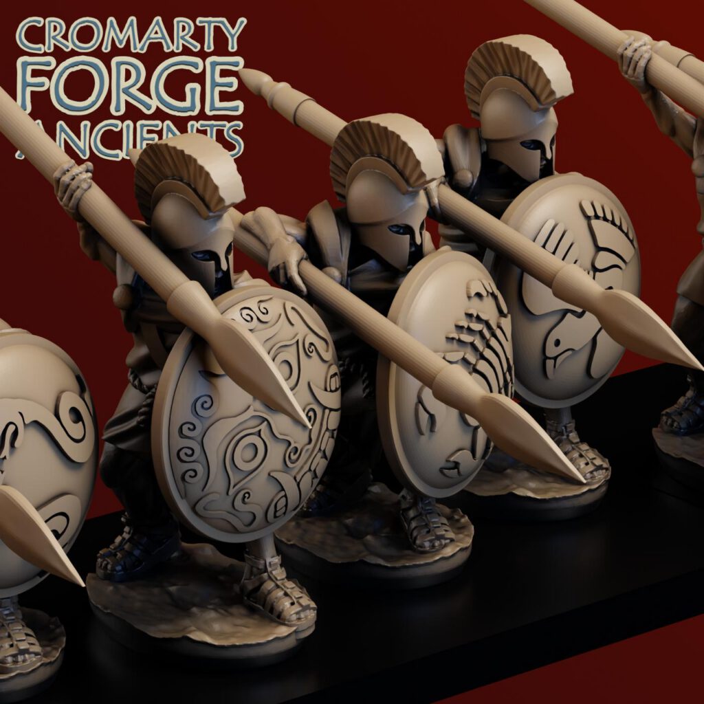 15mm Earlier Greek - Light Hoplites Attacking