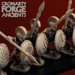 15mm Later Greek - Light Hoplites Attacking