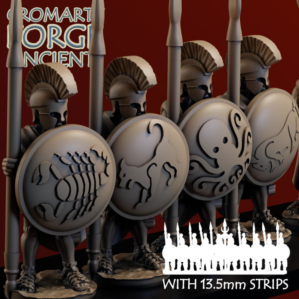 15mm Later Greek - Light Hoplites