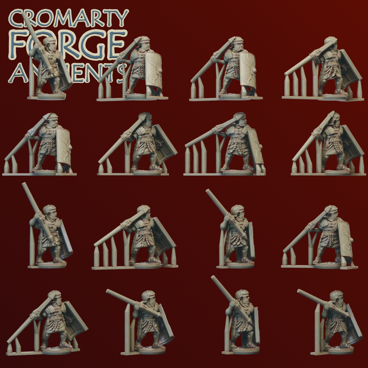 10mm Imperial Romans: Legionaries Throwing Pila - Image 3