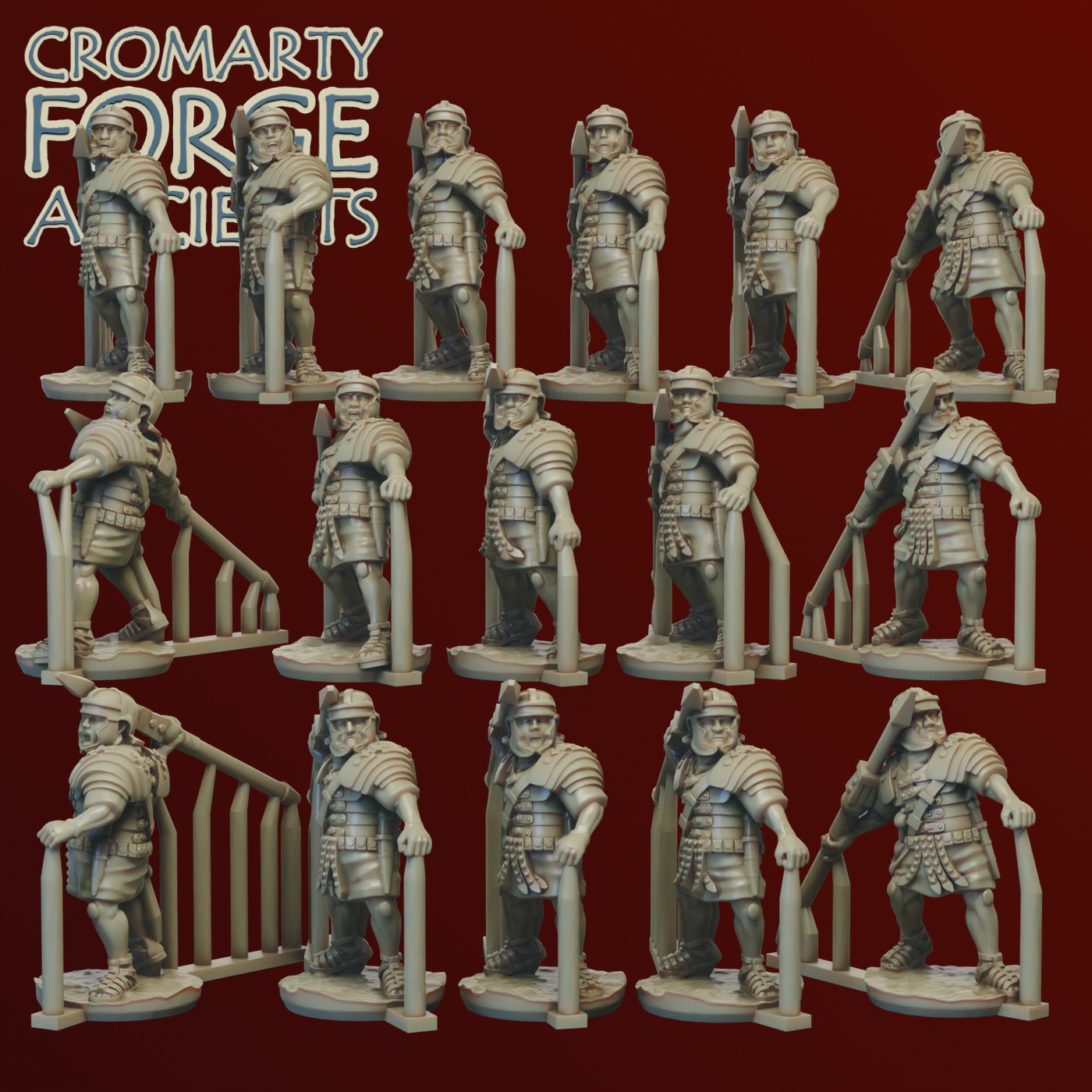 15mm Imperial Romans: Legionaries Throwing Pila - Image 2