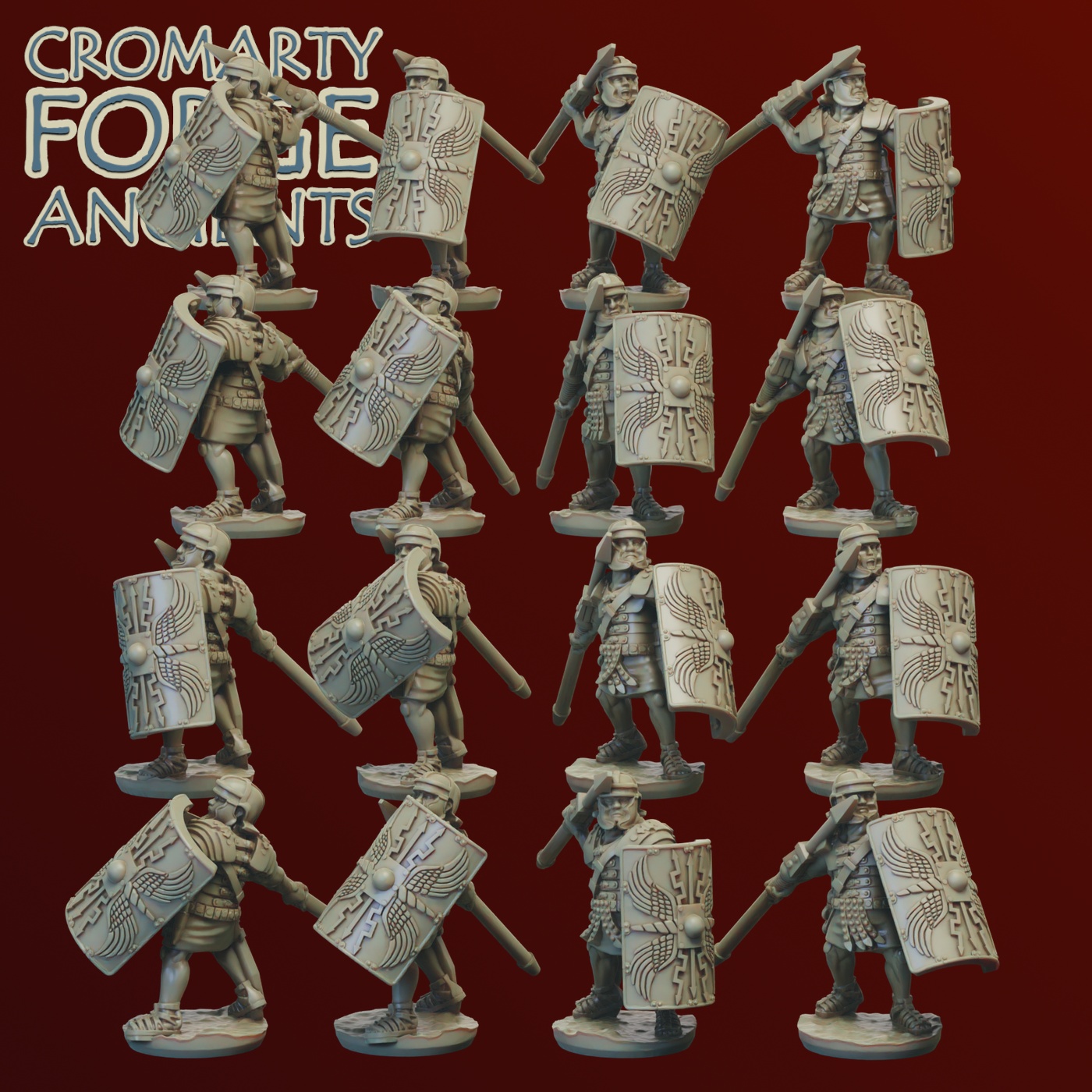 15mm Imperial Romans: Legionaries Throwing Pila - Image 3
