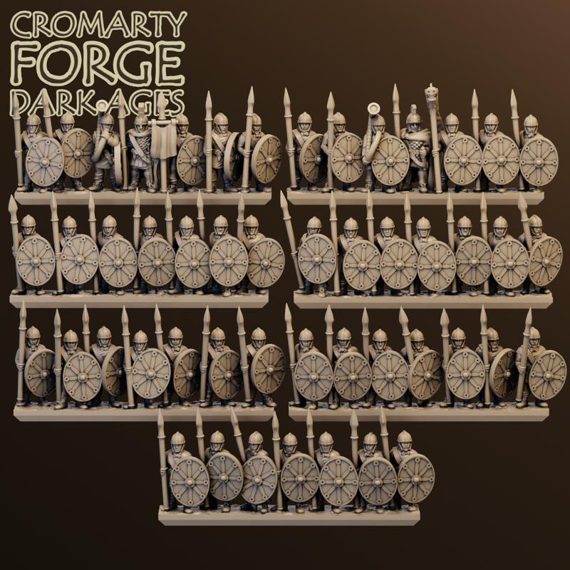 10mm Late Imperial Roman Unarmored Infantry - Image 5