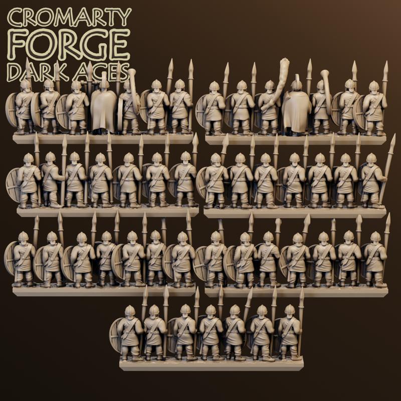 10mm Late Imperial Roman Unarmored Infantry - Image 2