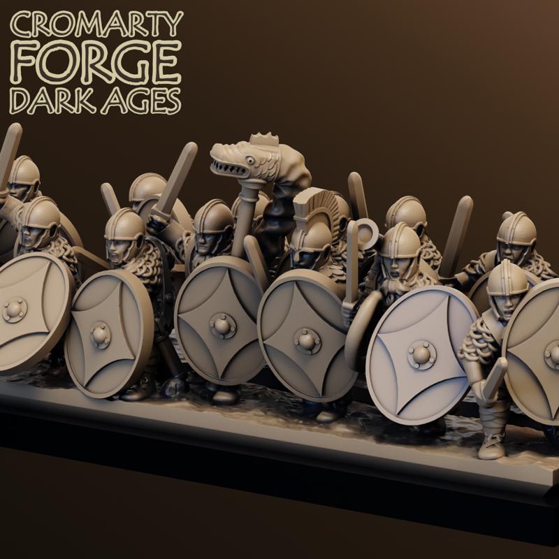 10mm Late Imperial Roman Legionaries Attacking