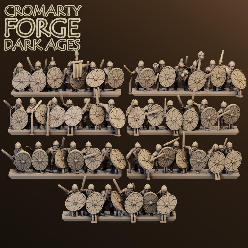 10mm Late Imperial Roman Unarmored Infantry Attacking - Image 6