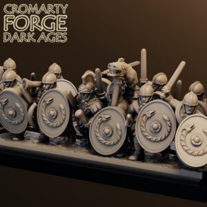 10mm Late Imperial Roman Unarmored Infantry Attacking