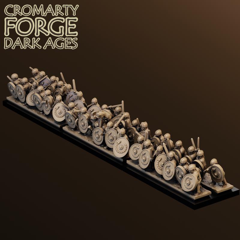 10mm Late Imperial Roman Unarmored Infantry Attacking - Image 4