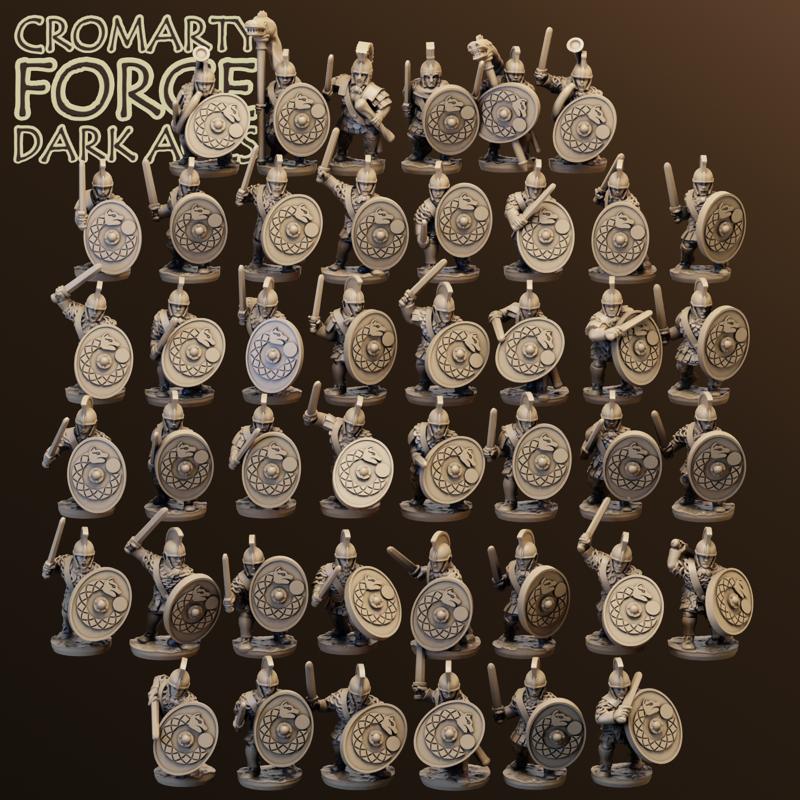 10mm Late Imperial Roman Palatina Attacking - Image 5