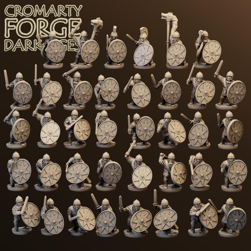 10mm Late Imperial Roman Legionaries Attacking - Image 2