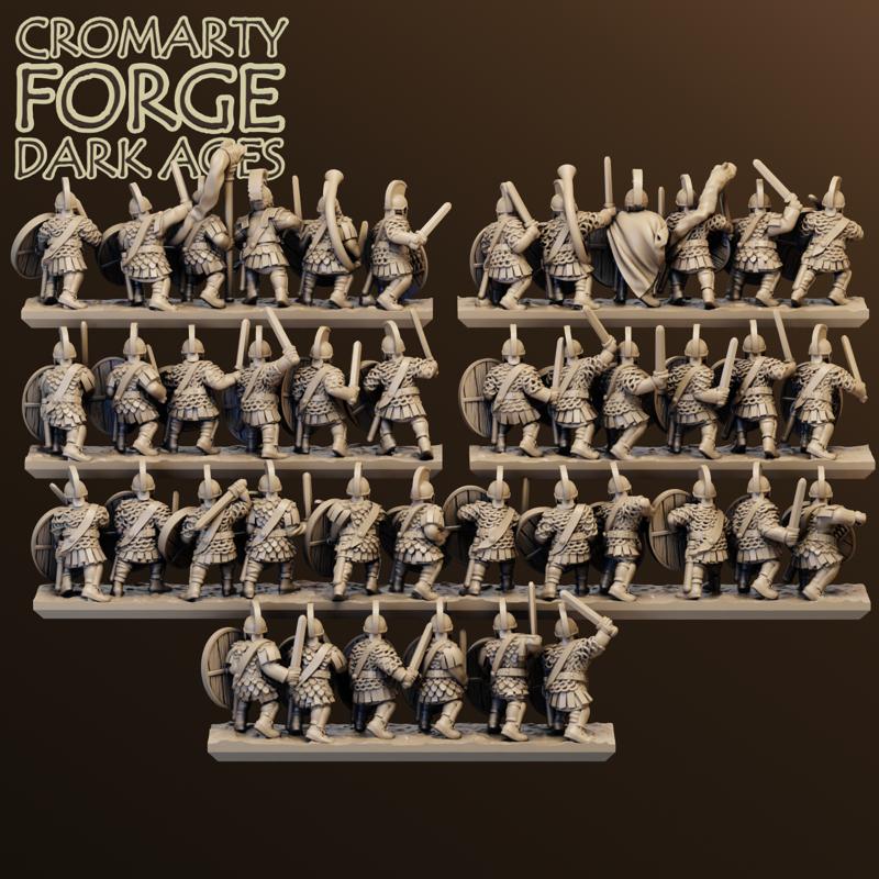 10mm Late Imperial Roman Palatina Attacking - Image 3