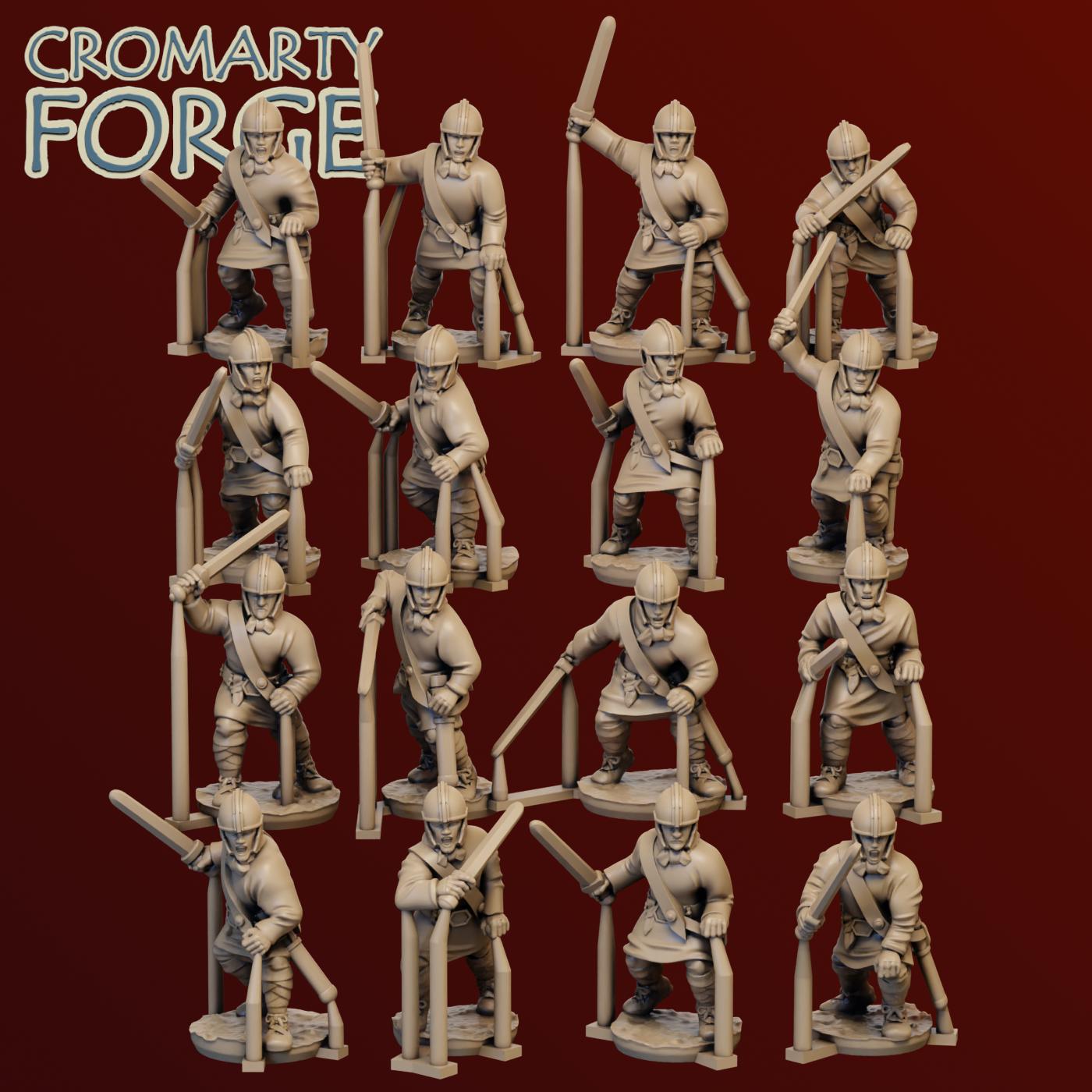 15mm Late Imperial Roman Unarmored Infantry Attacking - Image 5