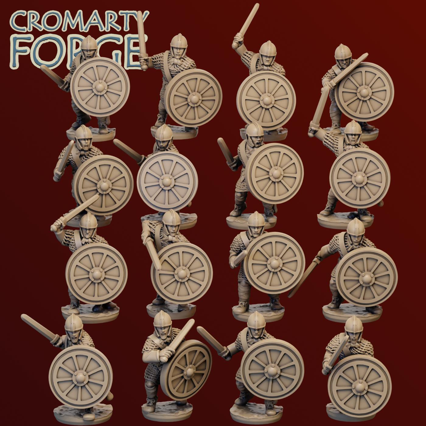 15mm Late Imperial Roman Legionaries Attacking - Image 3