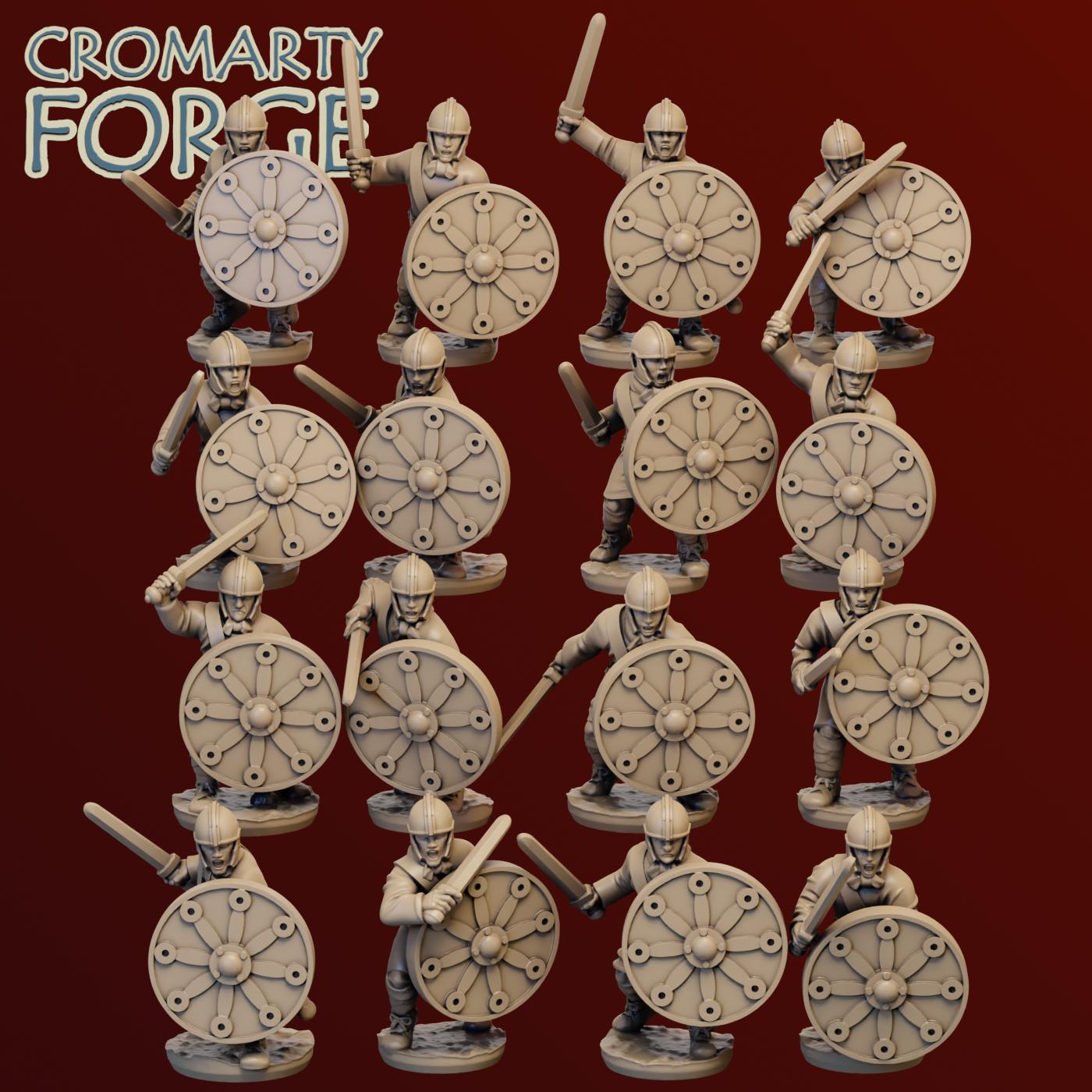 15mm Late Imperial Roman Unarmored Infantry Attacking - Image 4