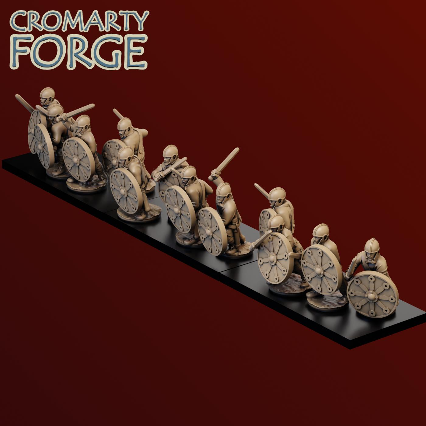 15mm Late Imperial Roman Unarmored Infantry Attacking - Image 3