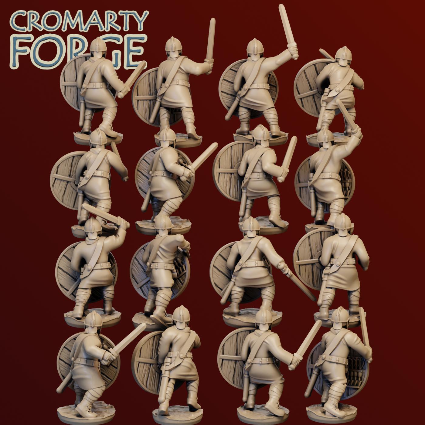 15mm Late Imperial Roman Unarmored Infantry Attacking - Image 2