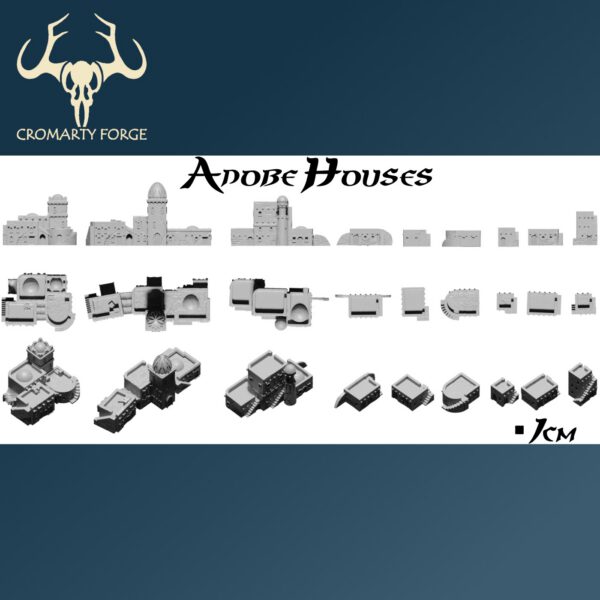 Scenery 10mm: Lizardmen Adobe Buildings (FDM and smaller 6 Resin) - Image 2