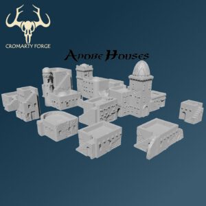 Scenery 10mm: Lizardmen Adobe Buildings (FDM and smaller 6 Resin)