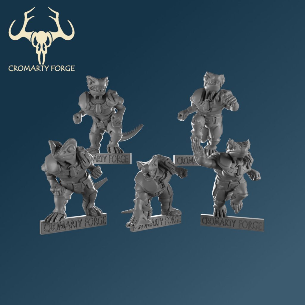 32mm Lizardmen: Football Team