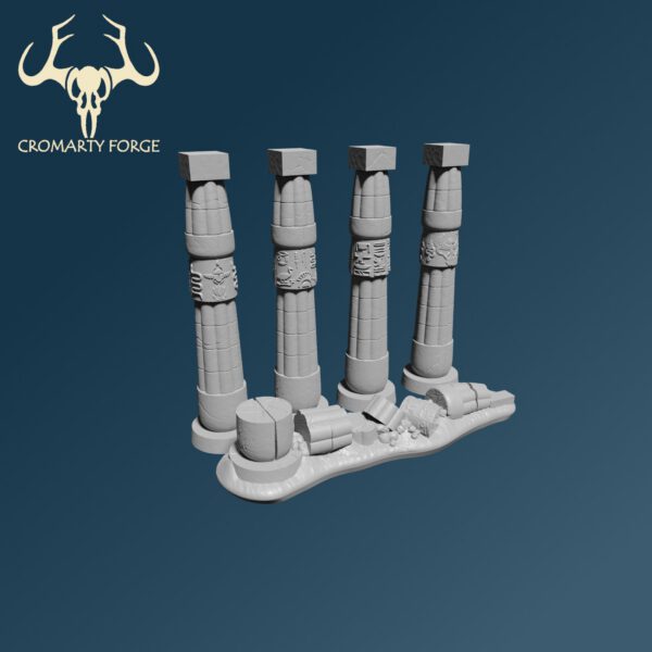Scenery 10mm: Lizardmen Statues and Columns (FDM and Resin) - Image 3