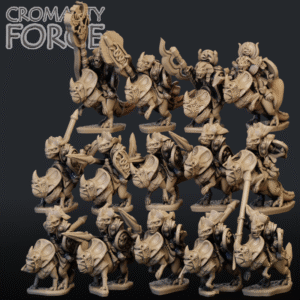 10mm Lizardmen: Ceratope Riders
