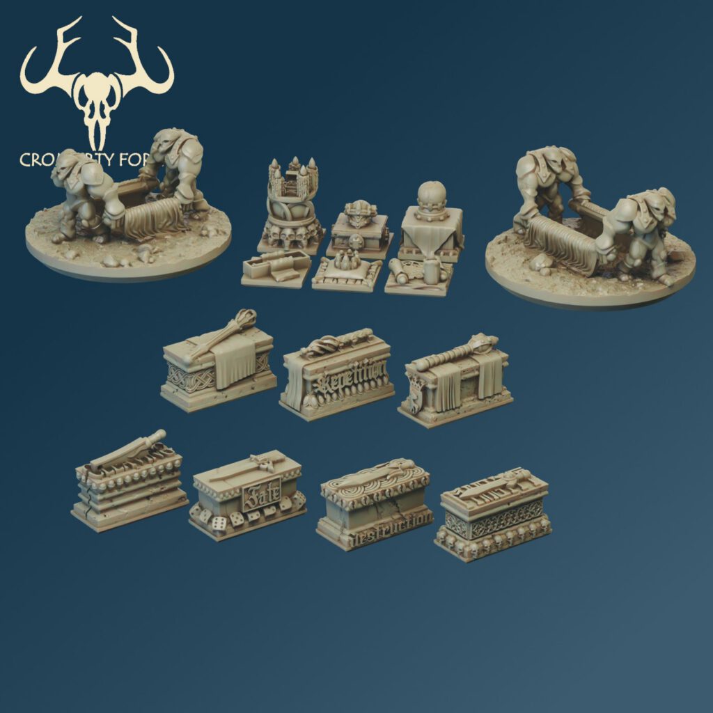 Scenery 10mm: Magic Items (for resin printing)