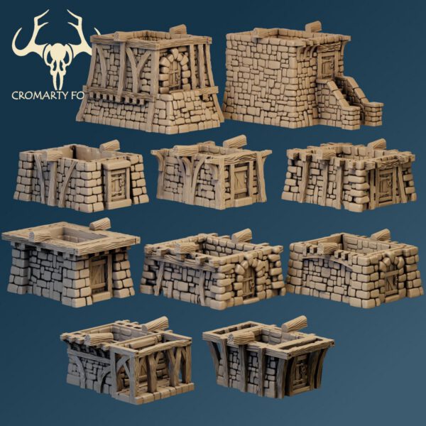 Scenery 10mm: Plethora of houses! (designed for Resin Printing) - Image 7