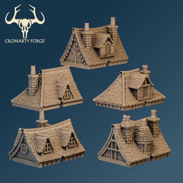 Scenery 10mm: Plethora of houses! (designed for Resin Printing) - Image 6