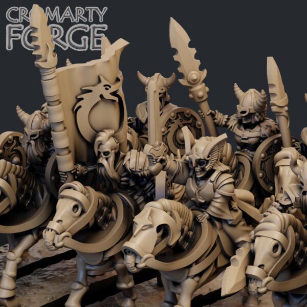 10mm Undead Norse Cavalry