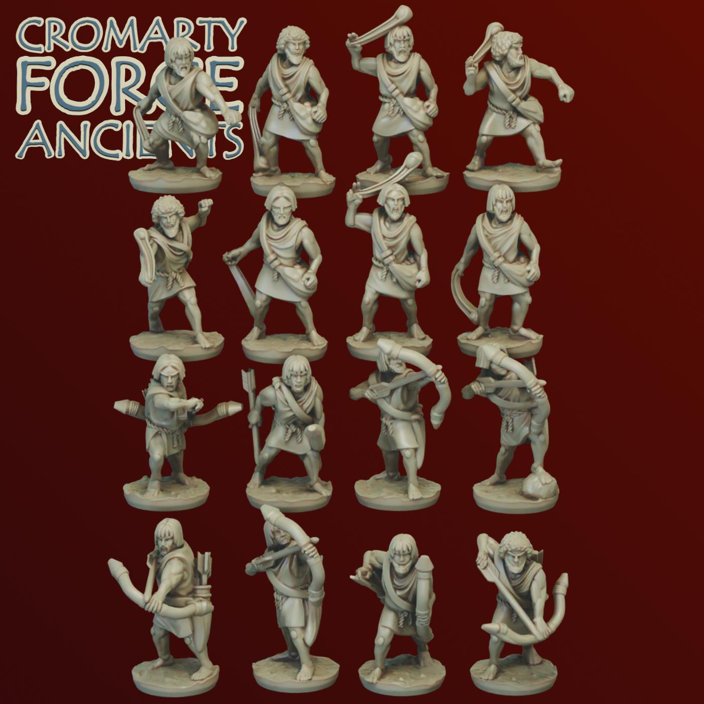 15mm Numidians: Skirmishers (Archers and Slingers)