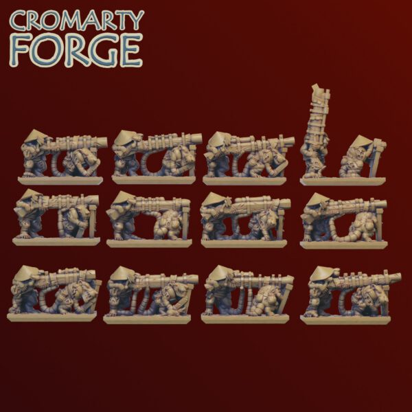 10mm Ratmen: Boomers + Ashigaru Boomers - Image 7