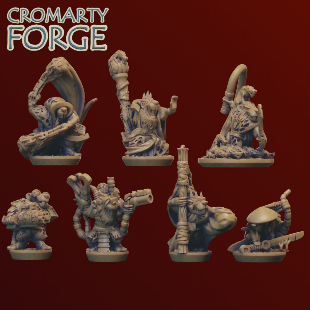 10mm Ratmen: Hero Pack (With Temple)