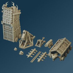 Scenery 10mm: Siege Equipment (For Resin Printing)