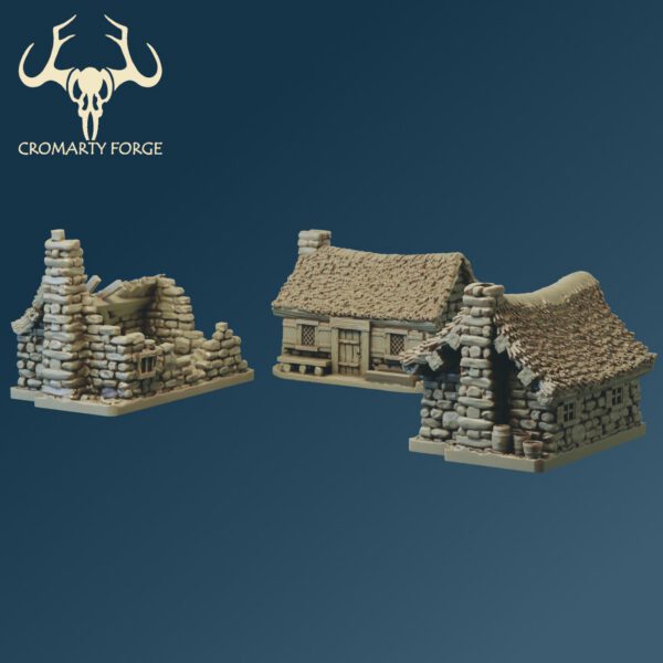 Scenery 10mm: Farm Buildings and dry stone walls (For Resin Printing) - Image 3