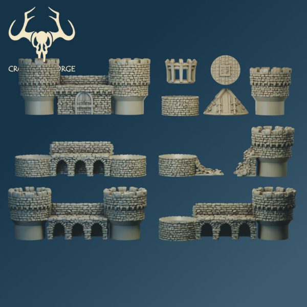 Scenery 10mm: Flex Wall designed for resin printing. - Image 3